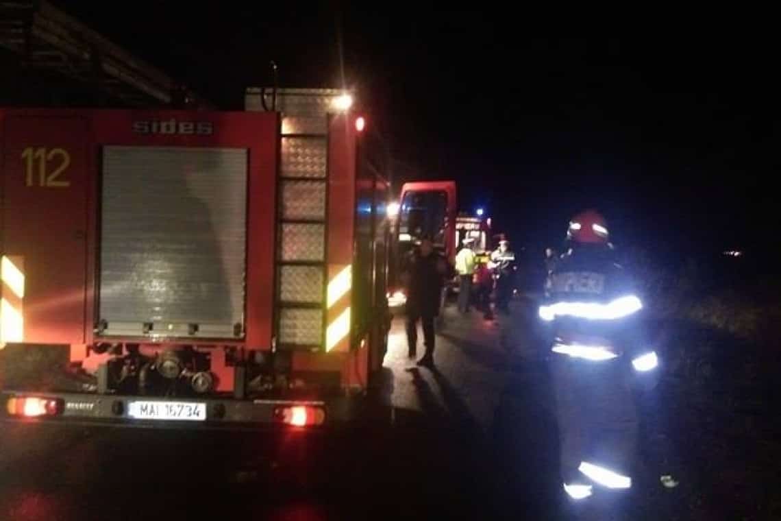 25 de porci și 5 păsări au murit într-un incendiu, noaptea trecută, în comuna Berceni. Alți 70 de porci au fost salvați!