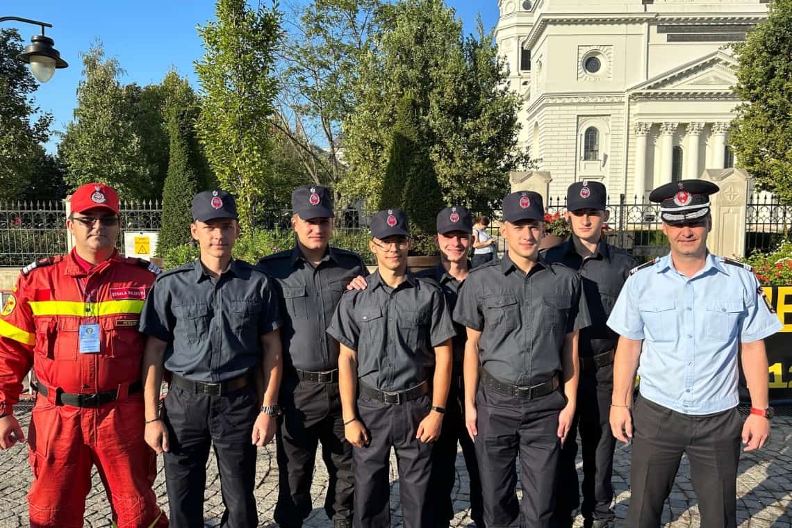 Șase elevi ai Școlii de Pompieri de la Boldești-Scăeni participă la etapa națională a Competiției de descarcerare și prim ajutor calificat