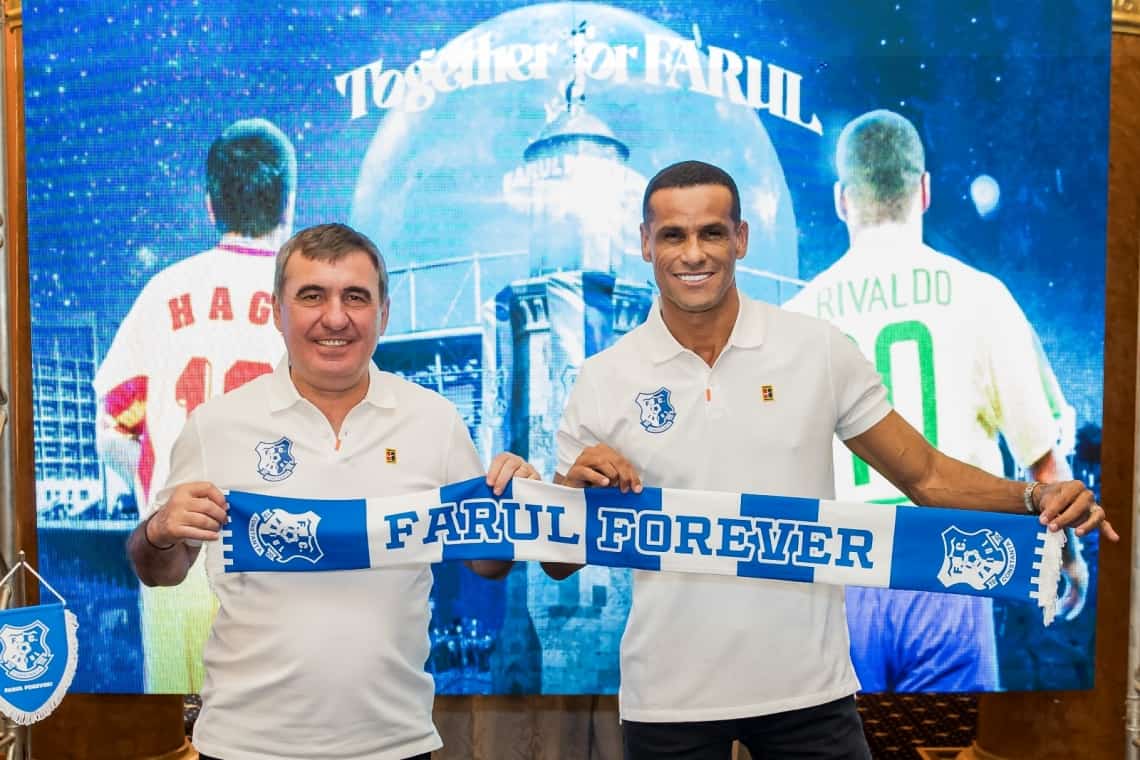Când stelele atrag staruri/ Brazilianul Rivaldo i s-a alăturat lui Hagi și a devenit acționar la Farul Constanța!