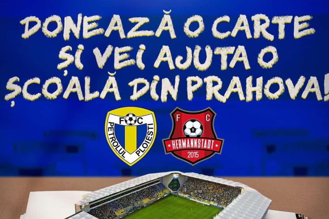 Mergi duminică la meciul Petrolul - Hermannstadt? Ia cu tine și o carte!