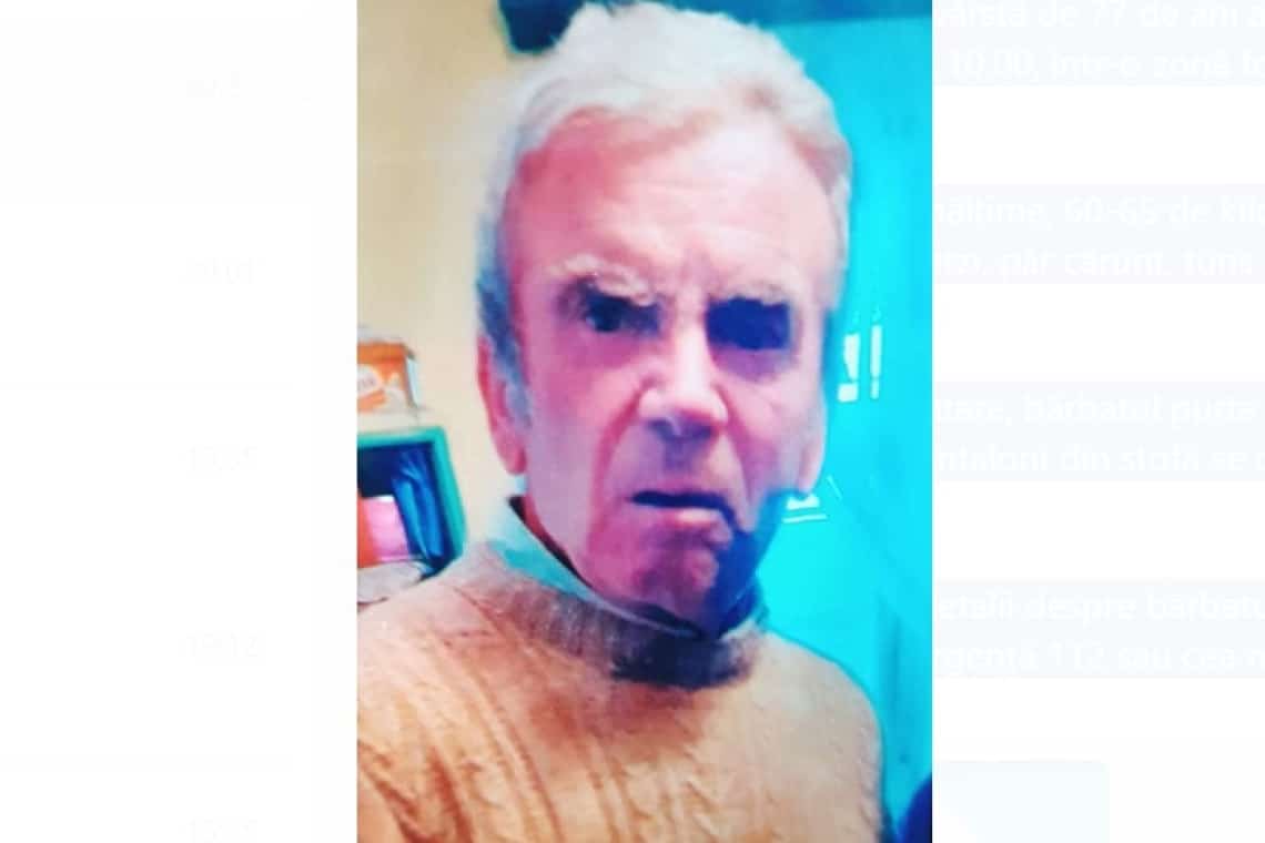 UPDATE/ Un bătrân din comuna Provița de Sus este căutat de familie, după ce a plecat la pădure și nu a revenit la domiciliu