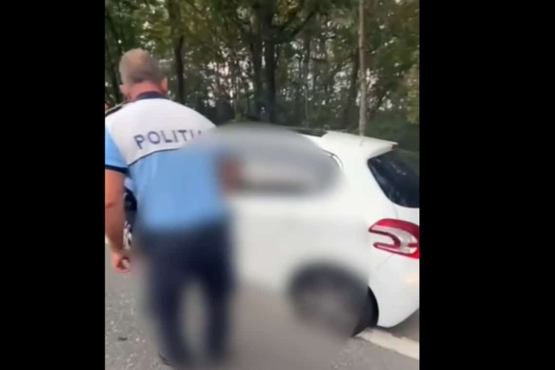 Video/ Hoțul unui autoturism, oprit cu focuri de armă de polițiști, pe DN1, în timp ce mergea pe contrasens