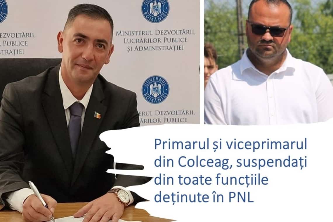 Primarul și viceprimarul comunei Colceag, suspendați din funcțiile deținute în PNL
