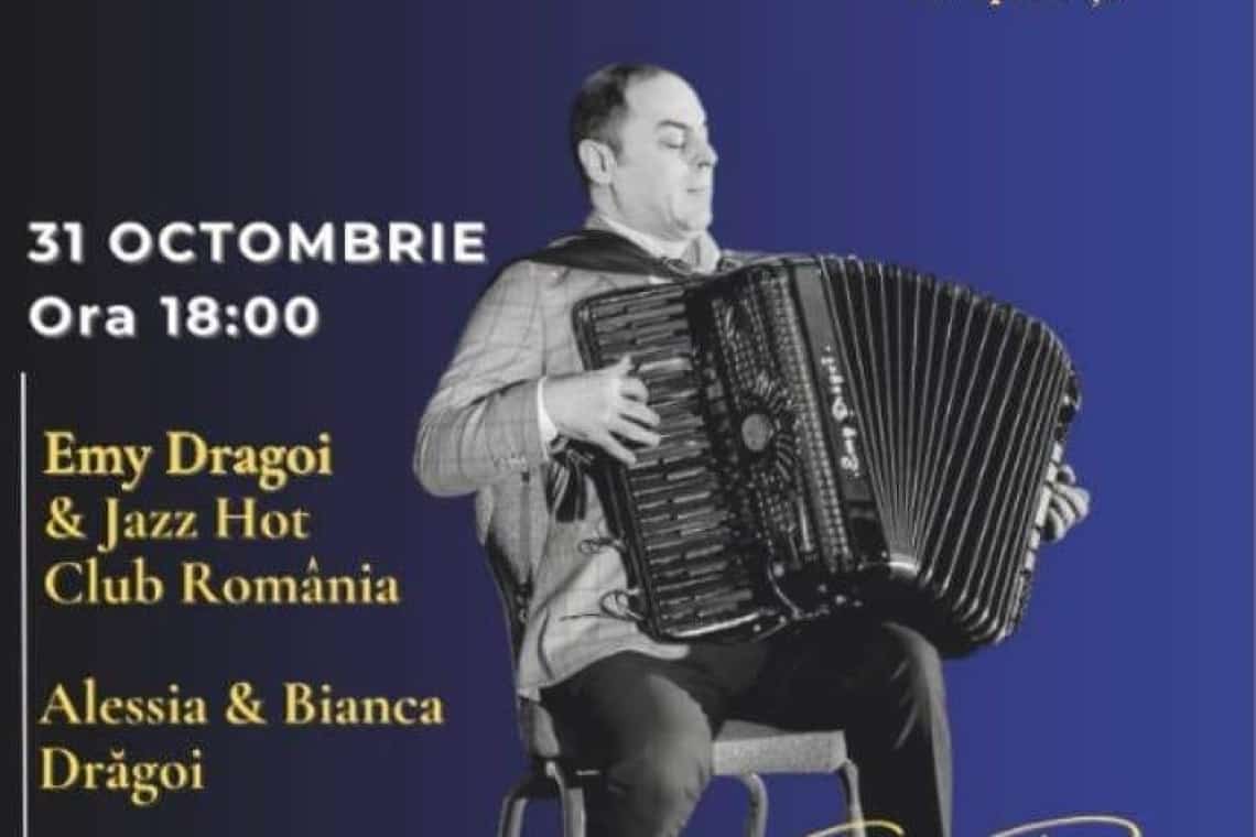 Emy Drăgoi, ”regele jazzului la acordeon”, eveniment de excepție la Palatul Culturii din Ploiești