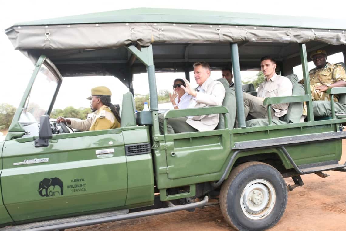 Carmen și Klaus Iohannis, în excursie la Parcul Național Nairobi, din Kenya