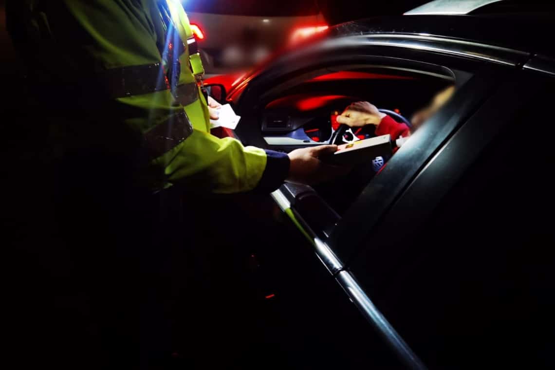 Acțiune a polițiștilor de la Rutieră, pe DN1 B, luni seară