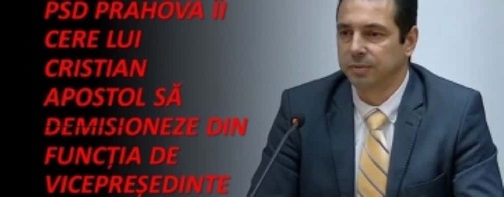 PSD Prahova îi cere demisia vicepreședintelui CJ Prahova, Cristian Apostol, ”pentru batjocura la adresa elevilor navetiști”