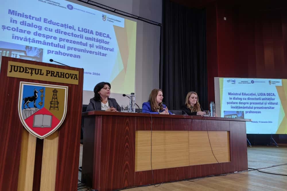 Ligia Deca, ministrul Educației, față în față cu directorii de școli din Prahova