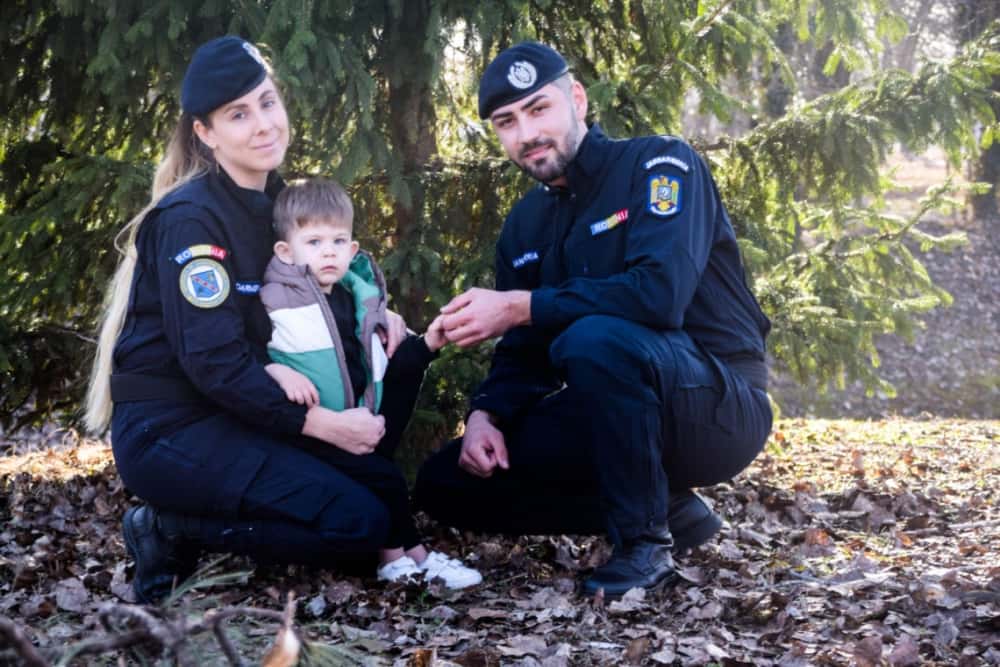 De Valentines Day, o poveste de iubire în uniformă de jandarm: Andreea și Alexandru