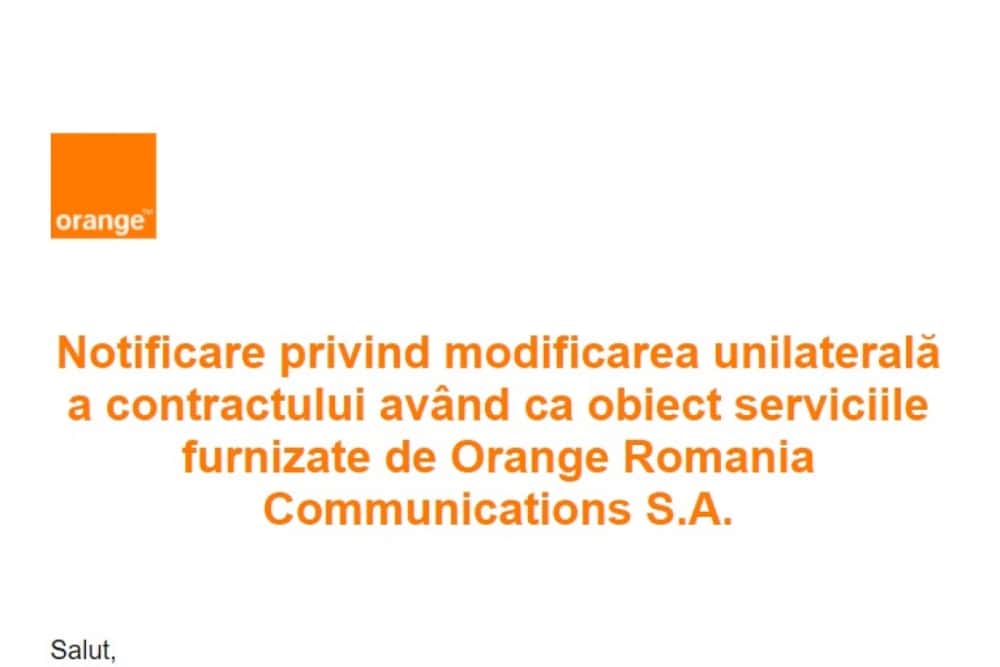 Ești abonat al serviciilor fixe de la Orange Romania Communications S.A.? De la 1 aprilie crește semnificativ valoarea facturilor!