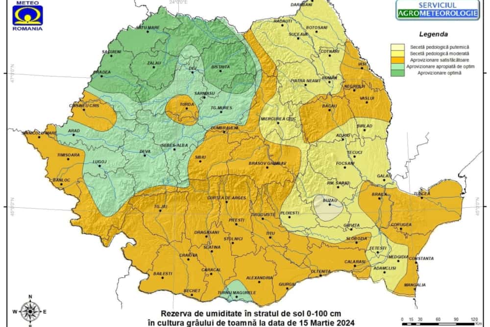 Mai este nevoie de precipitații! Secetă pedologică moderată în zonele agricole din Prahova