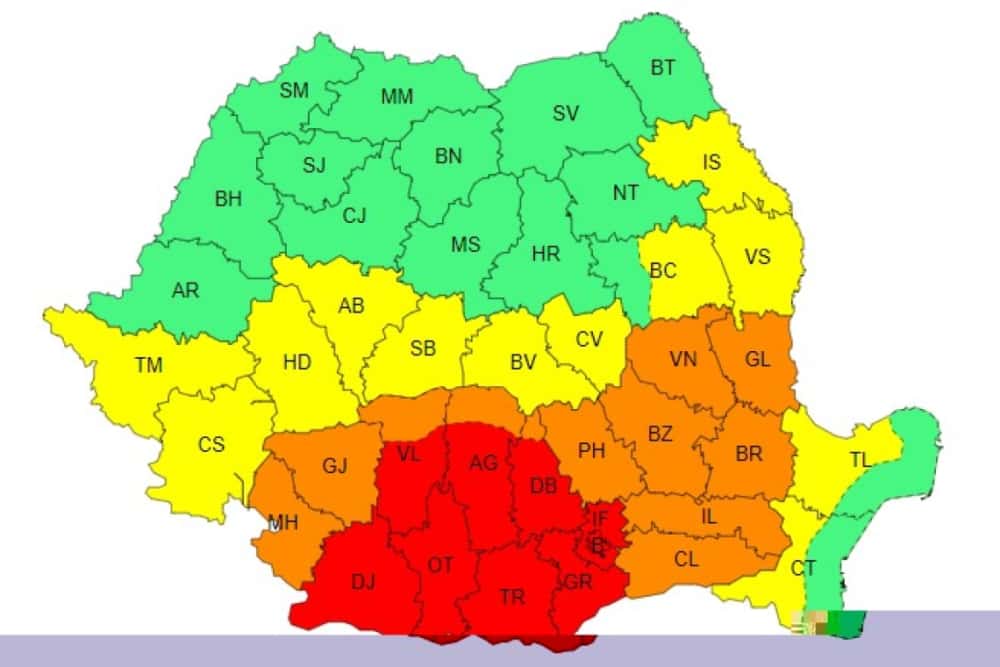 Zile de foc în sudul României. Sâmbătă și duminică va fi Cod roșu de caniculă