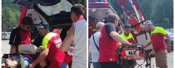 Intervenție a Salvamont Cheia pentru a ajuta o turistă de 70 de ani care și-a rupt un picior pe un traseu montan