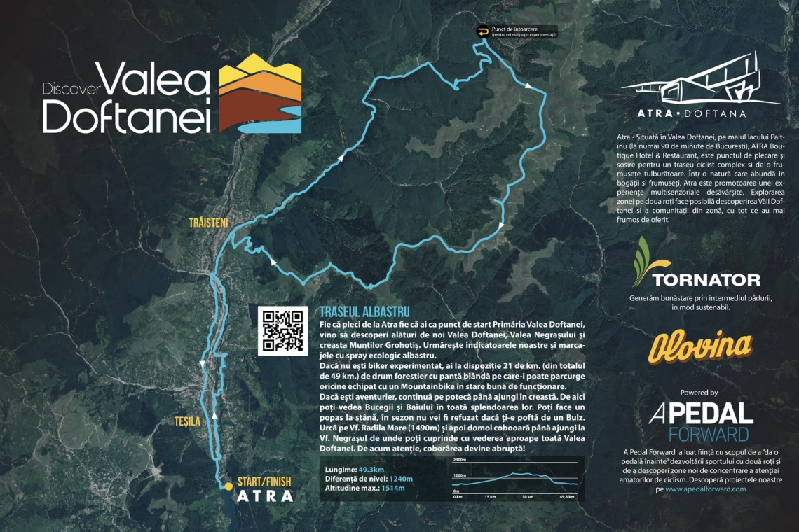Se deschide primul traseu MTB din Valea Doftanei - descoperiți frumusețea zonei (și) pe bicicletă!