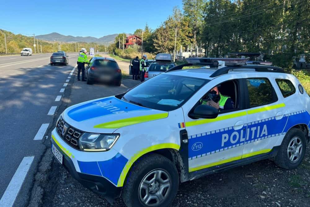 Polițiștii de la Rutieră, în acțiune pe DN1, în Bănești, Nistorești și Sinaia