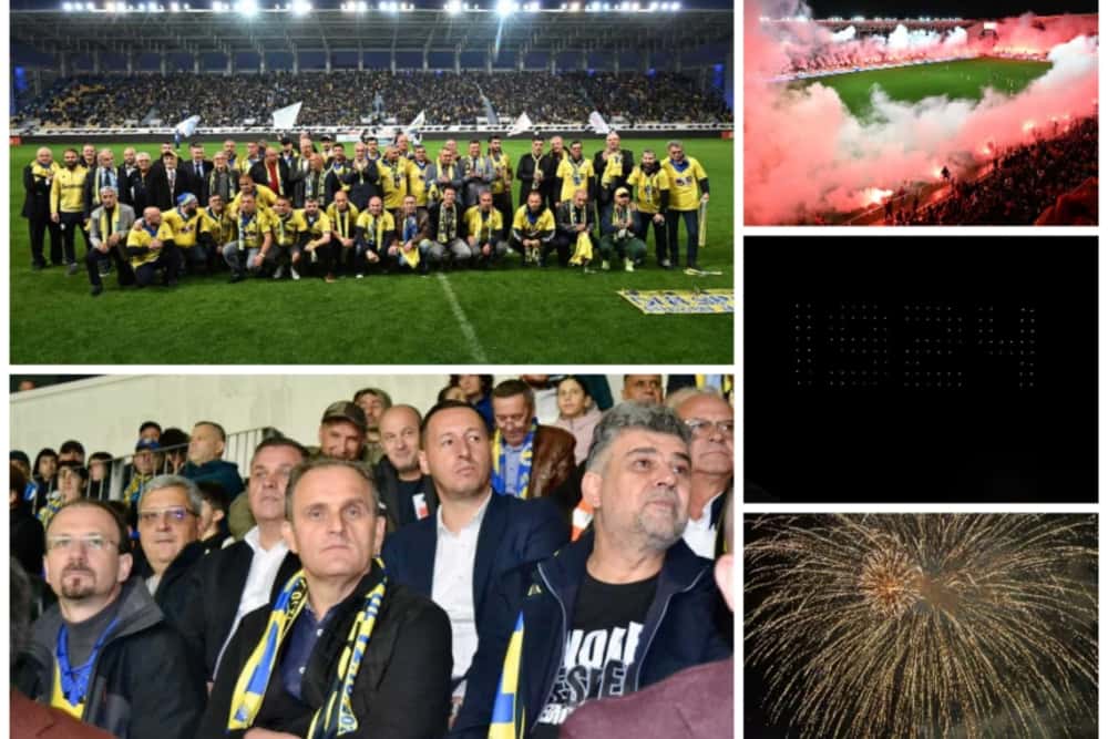 Centenarul echipei Petrolul, un spectacol de excepție pe ”Ilie Oană”. Premierul Marcel Ciolacu, alături de ploieșteni, la aniversare!