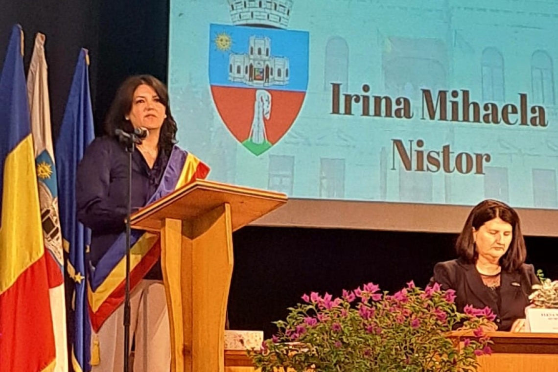 Municipiul Câmpina a devenit primul oraș din Prahova cu femeie-primar! Irina Mihaela Nistor a depus jurământul, la început de mandat