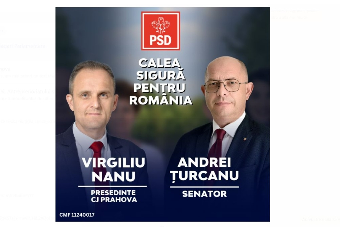 Profil de candidat: Dr. ing. Andrei Țurcanu, candidat la Senat din partea PSD Prahova, vine în fața alegătorilor cu o viziune strategică pentru dezvoltarea județului