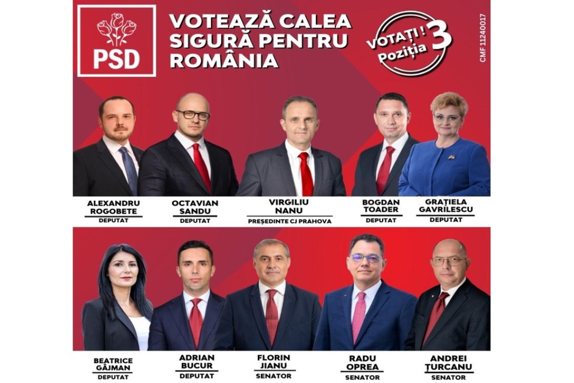 Președintele PSD Prahova, Virgiliu Daniel Nanu: ”Echipa noastră de candidați la Parlament include profesioniști din diverse domenii. Fiecare aduce o perspectivă esențială pentru dezvoltarea Prahovei”