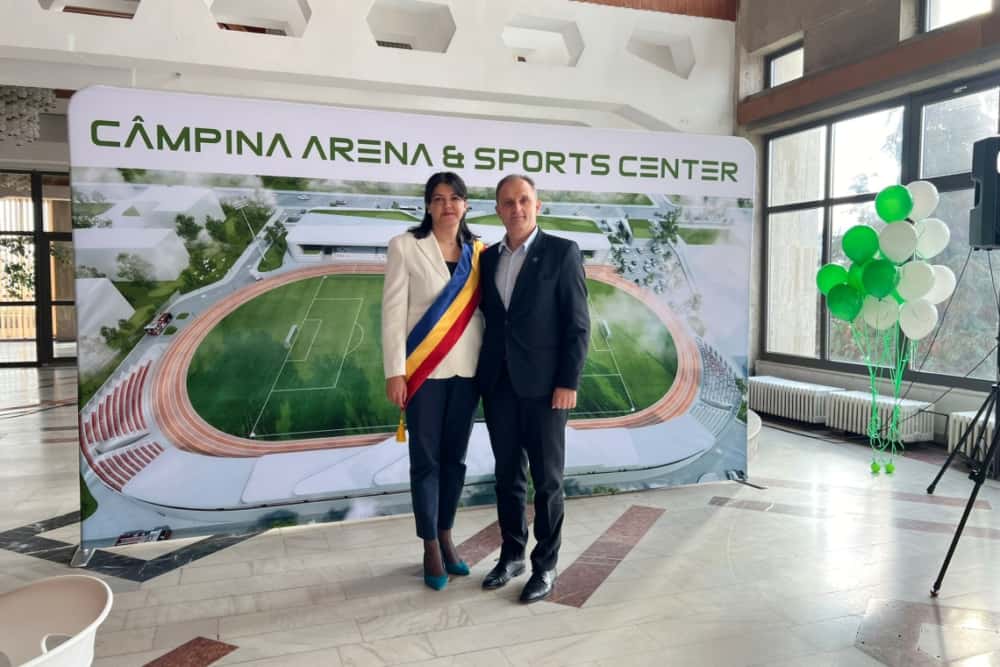 Stadionul ”Rafinăriei” din Câmpina - donat autorității locale! Șeful CJ Prahova, Virgiliu Nanu, va susține modernizarea acestui obiectiv