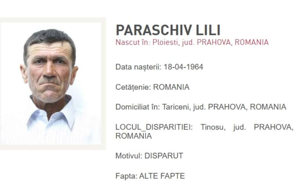 Un bărbat surdo-mut din Șirna a fost dat dispărut. Dacă l-ați văzut, sunați la 112