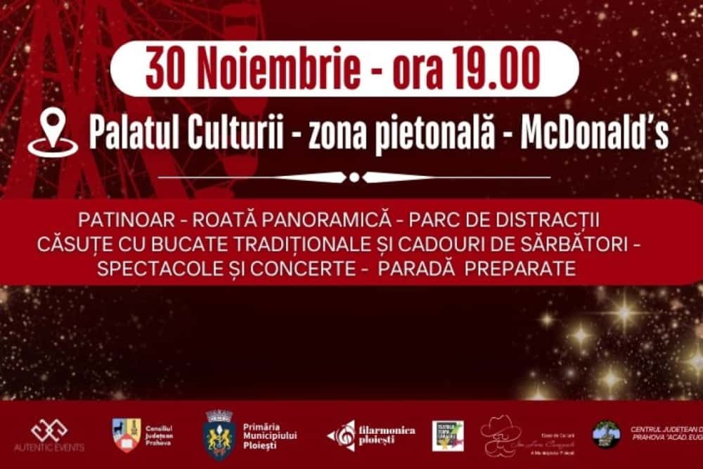 913 copii au vrut să fie spiridușii care aprind luminițele de Crăciun în Ploiești. Cine sunt cei patru norocoși trași la sorți