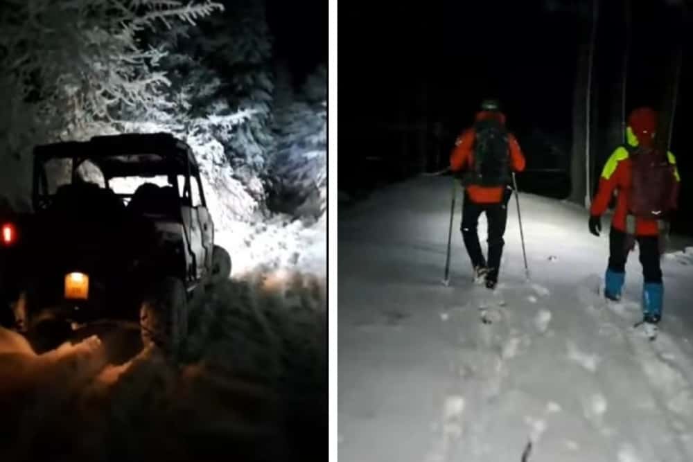 Patru turiști care s-au rătăcit noaptea trecută cu ATV-urile în munți, recuperați de salvamontiștii din Prahova și Brașov