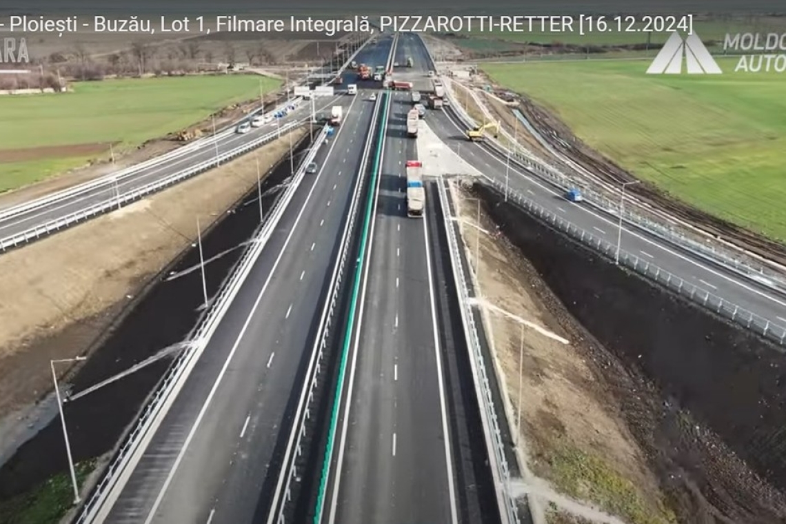 UPDATE/ Înainte de Crăciun, se va circula pe autostrada Dumbrava - Mizil - Pietroasele! Imagini de pe șantier cu ultimele lucrări