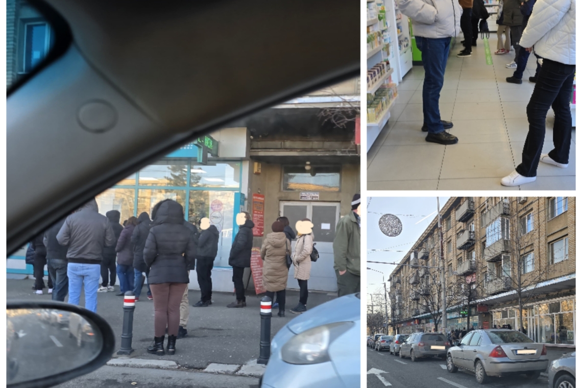 Aglomerație în puținele farmacii deschise în Ploiești pe 1 ianuarie 2025