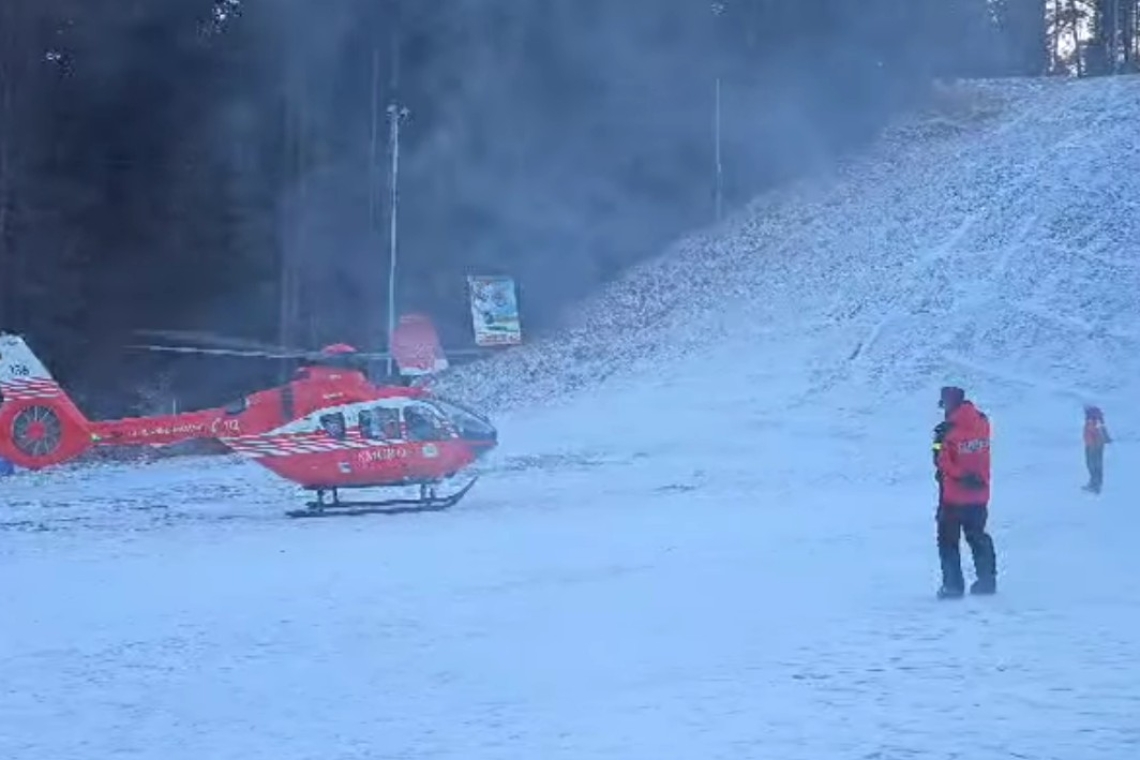 Accident grav pe pârtia de sanie din Bușteni! O femeie a suferit un traumatism grav la coloană