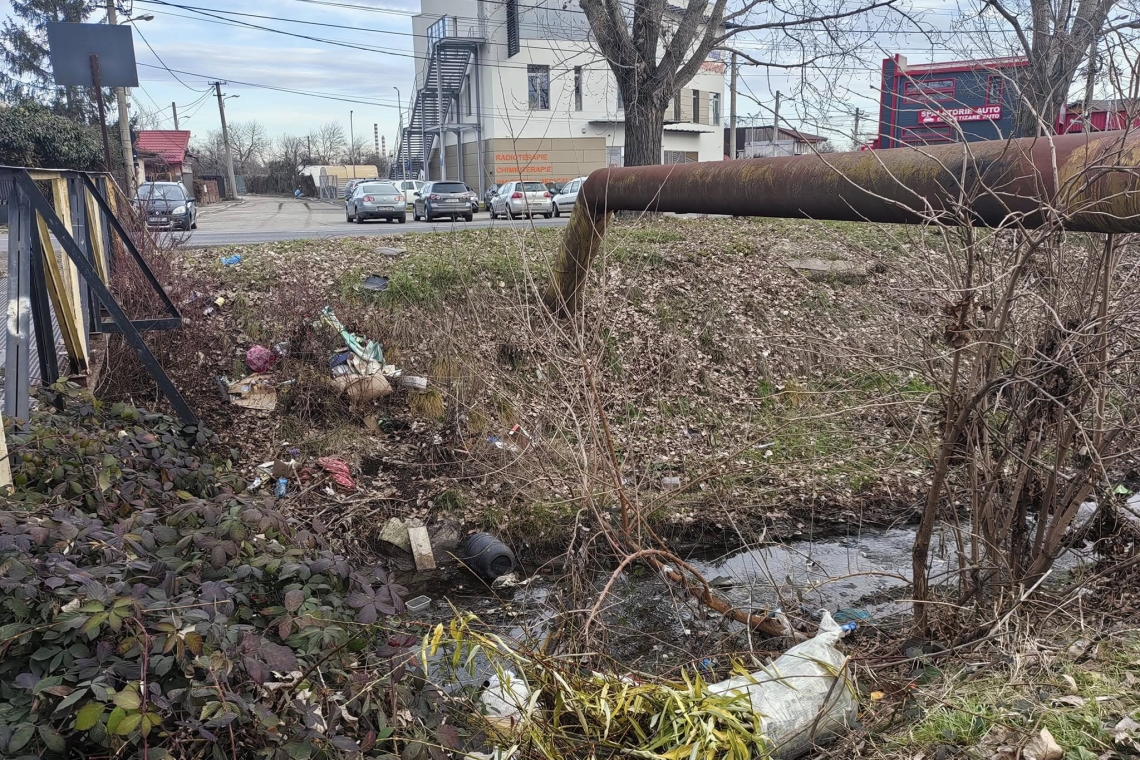 Ploiești/ Jegul uman lasă gunoaie în urmă! Din nou, albia Dâmbului e plină de mizerii