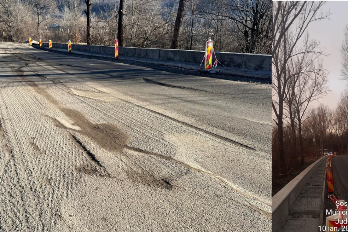 Se repară denivelările de pe Șoseaua Paltinu, la ieșire din Câmpina spre Valea Doftanei