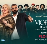 Viorica și Ioniță de la Clejani, alături de taraful lor, în spectacol la Ploiești