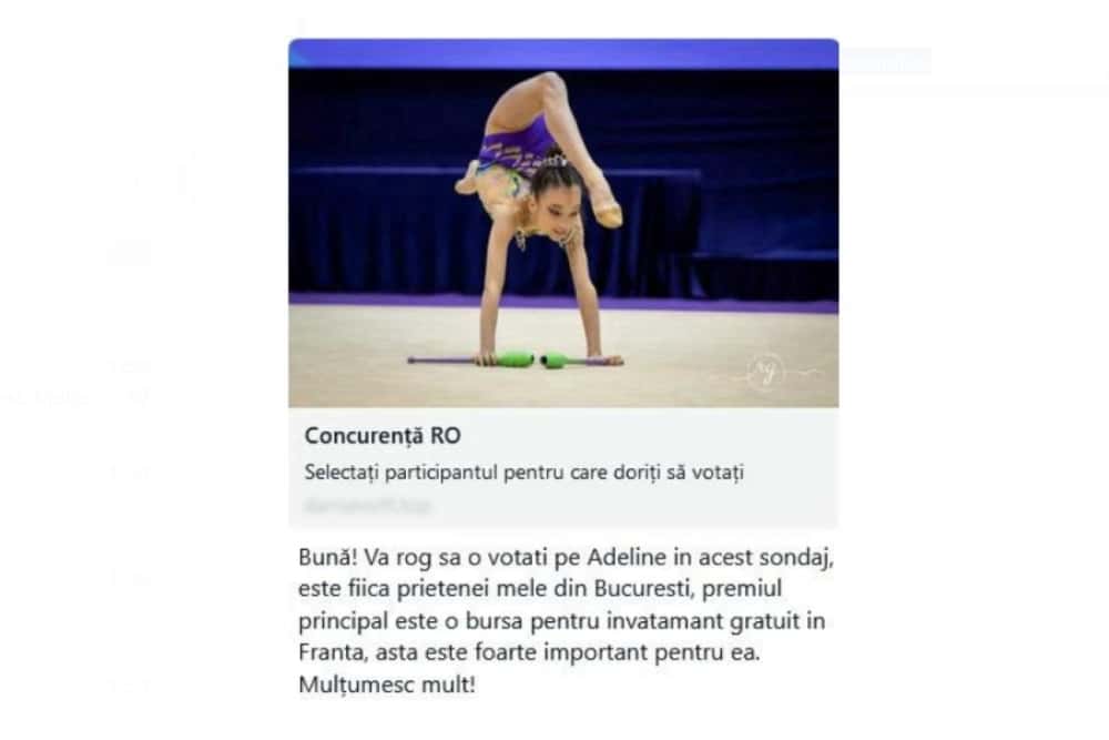 Înșelăciunea ”Voteaz-o pe Adeline!” ia amploare. Sfaturile polițiștilor