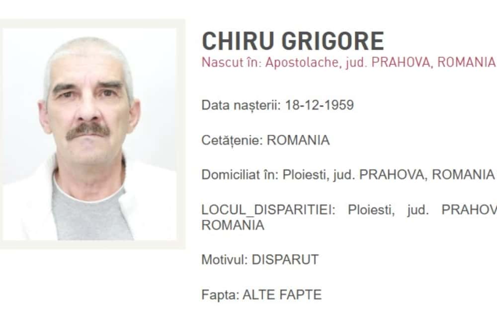 Un bărbat din Ploiești a fost dat dispărut de fiul său