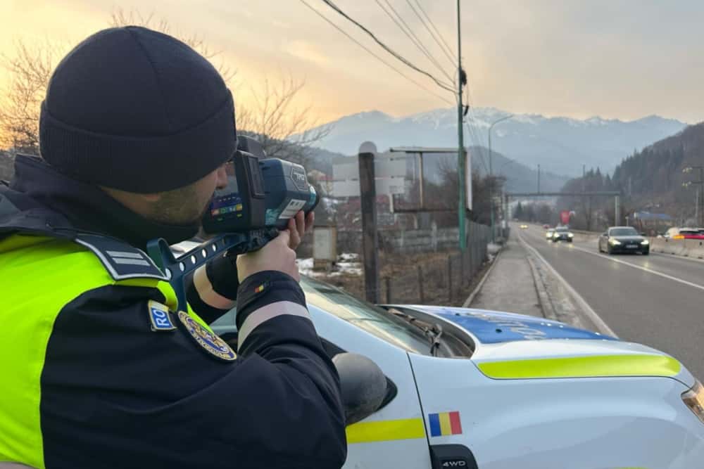Acțiune rutieră comună a polițiștilor prahoveni și brașoveni, pe DN1