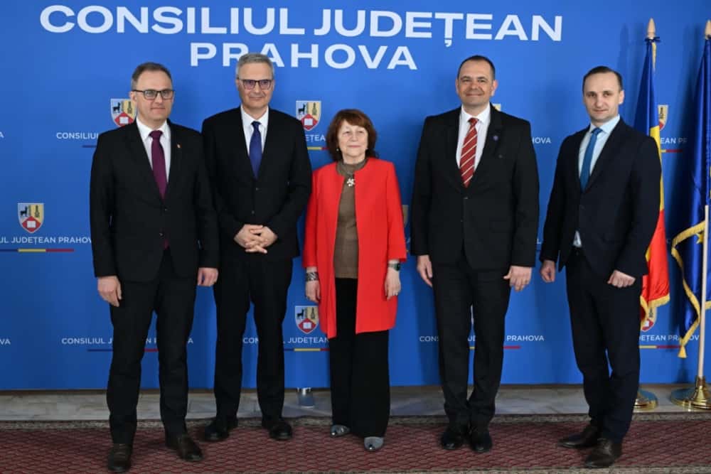 Ambasadorul Franței, Nicolas Warnery, în vizită oficială în Prahova. Vinurile, energia și obiectivele turistice - de interes pentru francezi