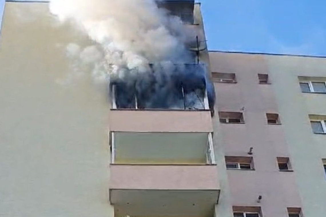 Incendiu în balconul unui apartament din Ploiești
