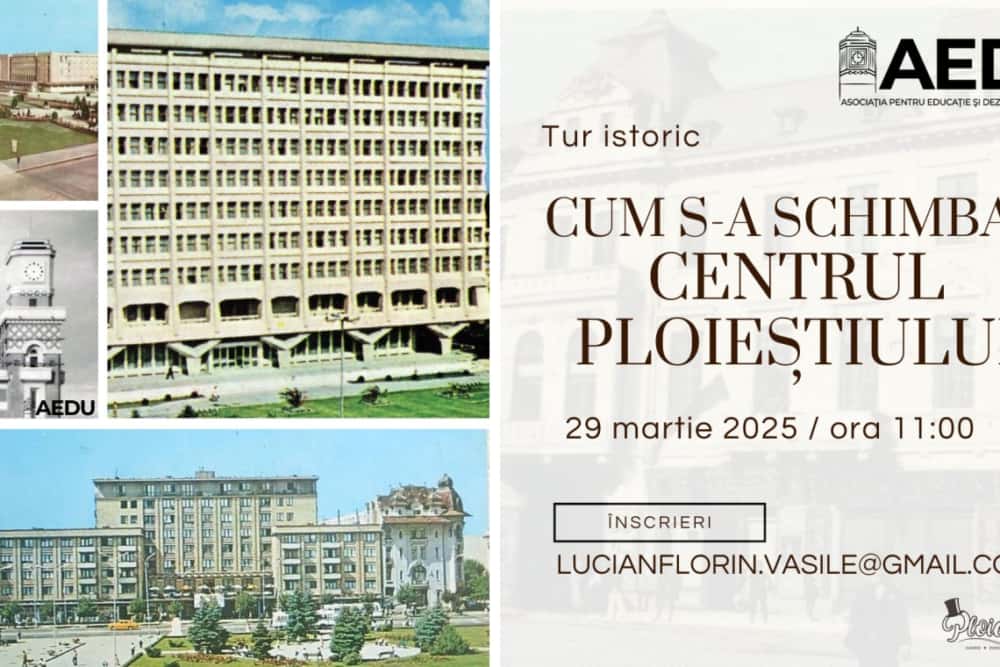 Vrei să te plimbi pe Lipscanii Ploieștiului? Participă la turul istoric „Cum s-a schimbat centrul Ploieștiului”!