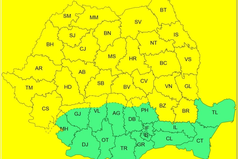 Weekend cu cod galben de viscol în zona montană a Prahovei