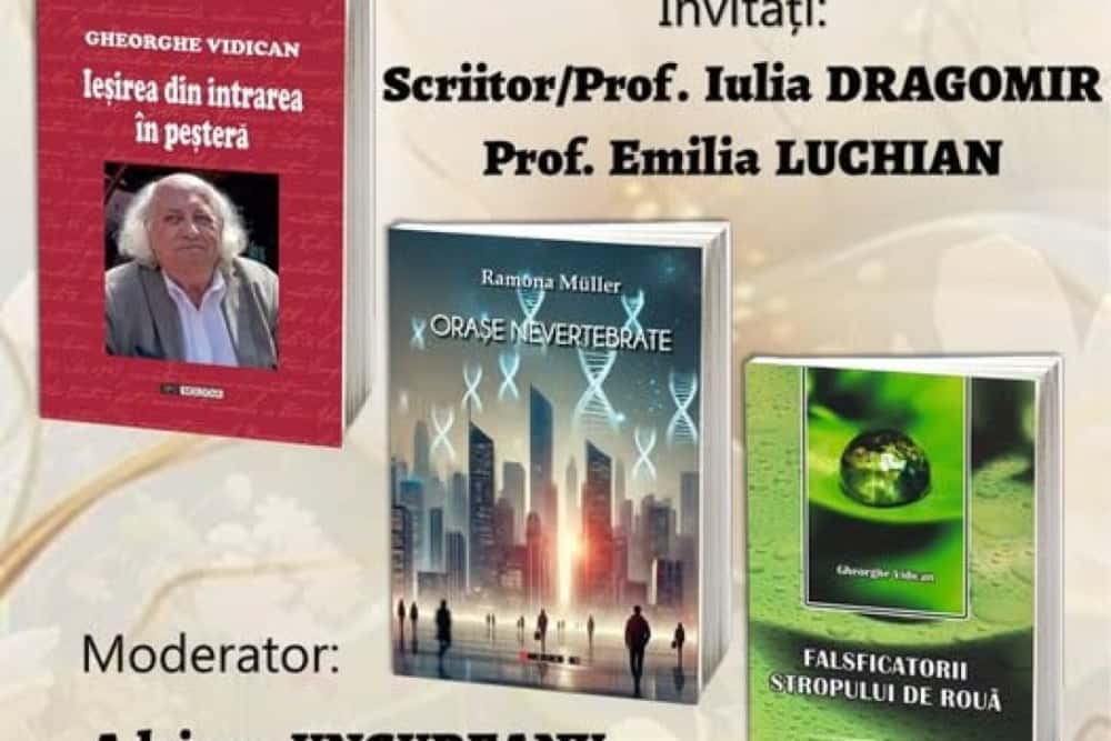 Eveniment de excepție la Biblioteca Județeană „Nicolae Iorga”: triplă lansare de carte, cu autori consacrați ai literaturii române