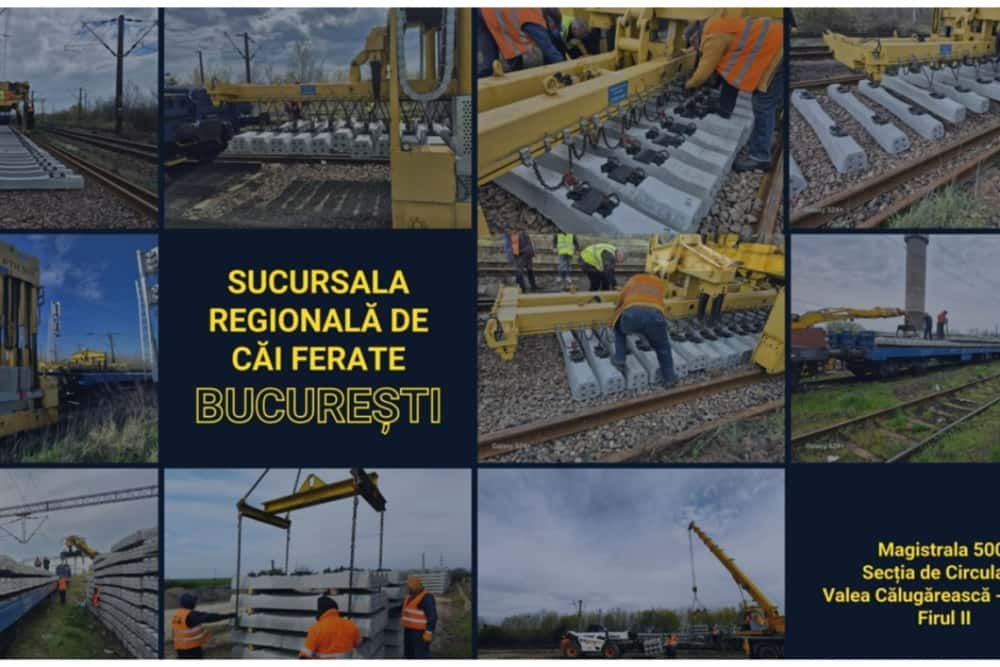 Tronsonul de cale ferată Valea Călugărească – Cricov, în reparații pe un fir de circulație