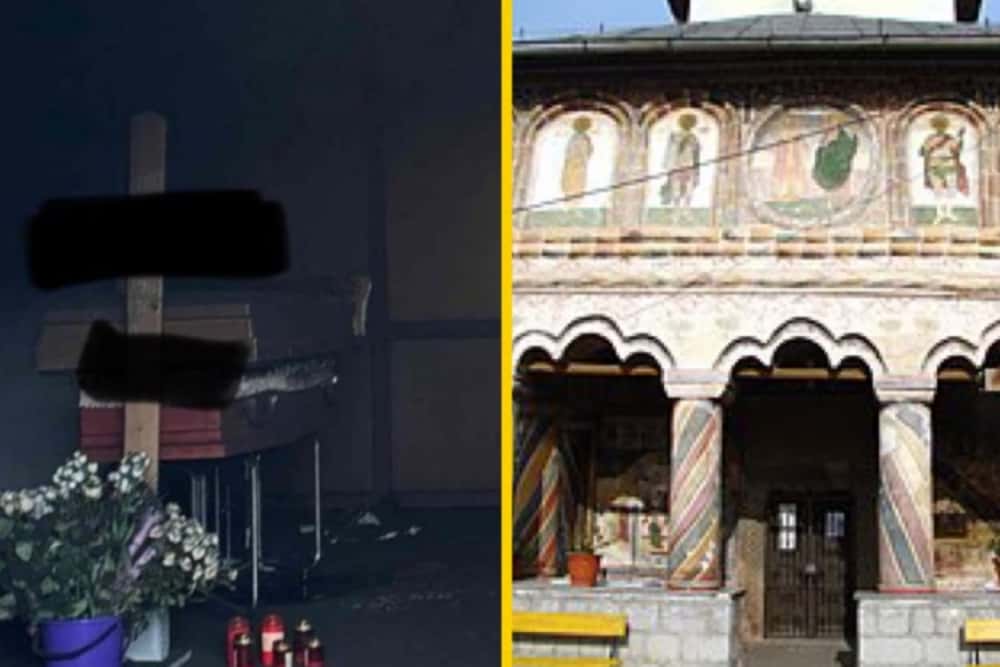 Sicriu cuprins de flăcări, în Târgu Jiu, de la un scurtcircuit la capacul frigorific