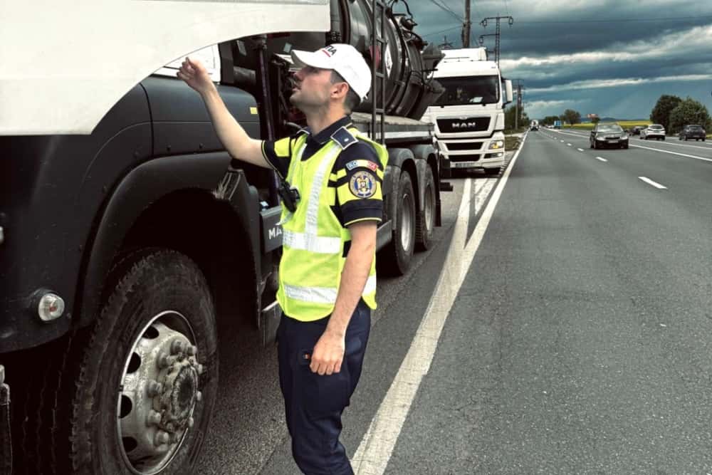 Acțiune rutieră pe DN1 și DN1B, în cadrul operațiunii „TRUCK & BUS”