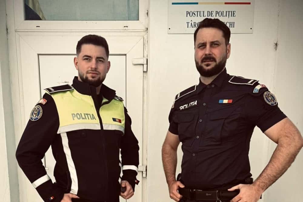 Un gest cât o viață de om. Dragoș și Marius, doi polițiști din Târgșoru Vechi, au pus mai presus de orice sănătatea unui copil