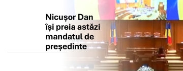 Nicușor Dan va depune astăzi jurământul în fața Parlamentului României