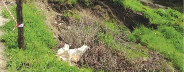 Alunecare de teren la Breaza. Șase gospodării în pericol