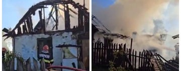 Tragedie în comuna Brebu! O femeie a murit carbonizată, iar un bărbat a suferit arsuri la cap, într-un incendiu