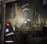 Incendiu la stația de epurare din comuna Măgurele, satul Iazu. Clădirea încă nu fusese dată în folosință!