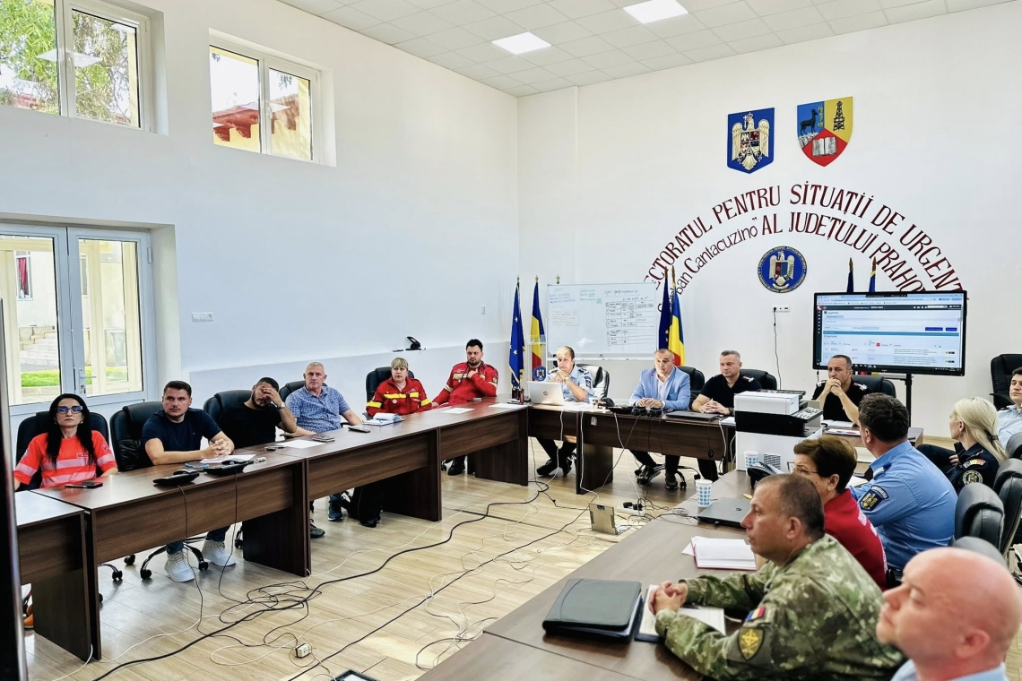 Exercițiu SEISM 2025 în Prahova: Ploieștiul și Câmpina - afectate de cutremur, surpare la Salina Slănic